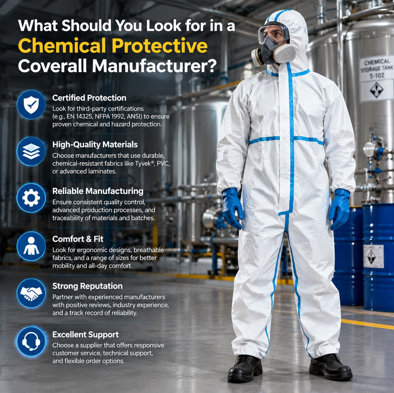 Chemical Protective Coverall 
